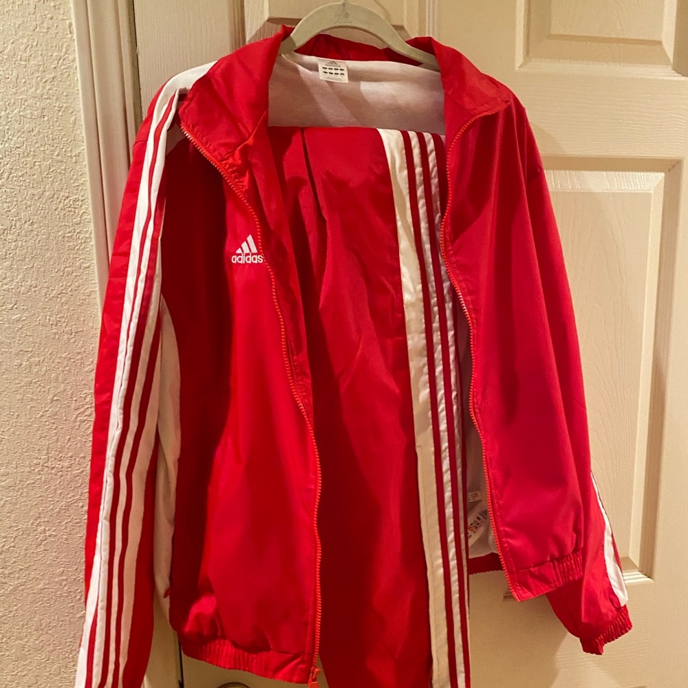 Vintage Adidas Red Tracksuit Set